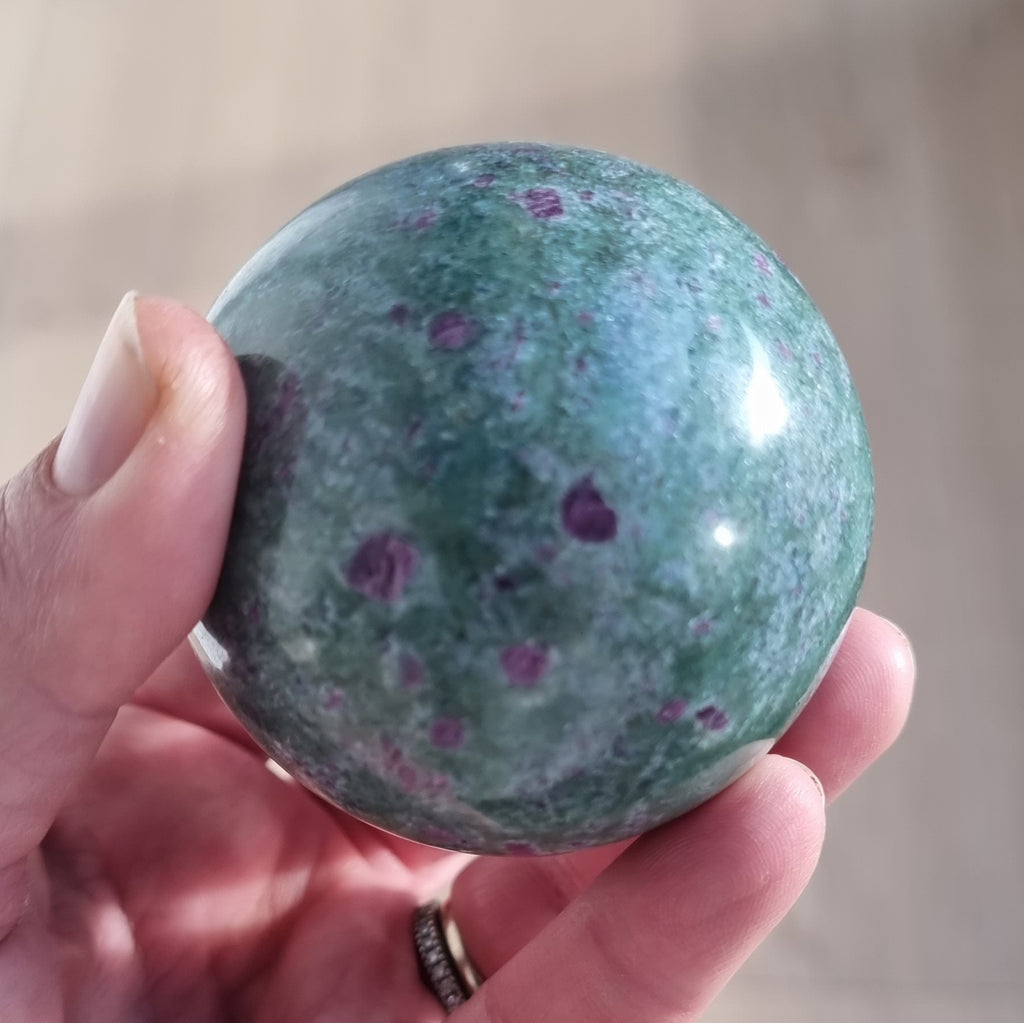 Ruby in Fuchsite Sphere Medium