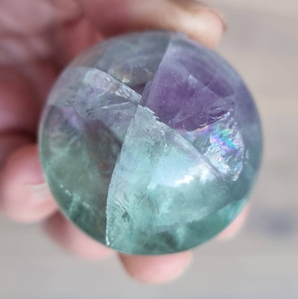 Rainbow Fluorite Sphere