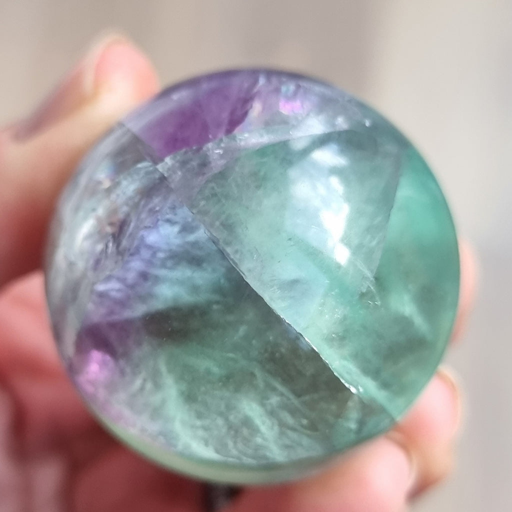 Rainbow Fluorite Sphere