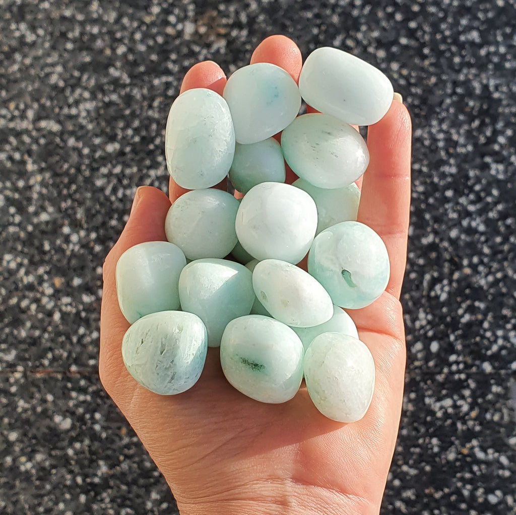 Blue Aragonite Tumbled Stones