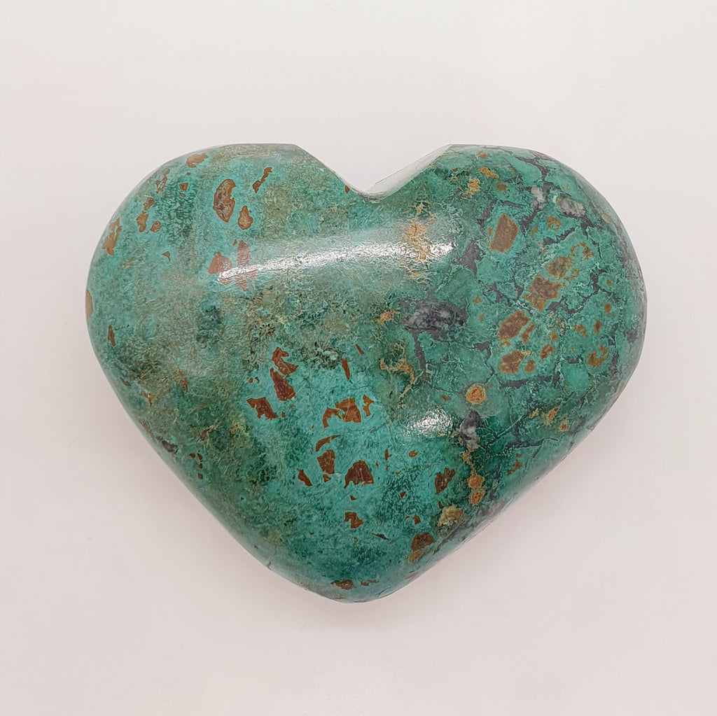 Large Chrysocolla Heart 1