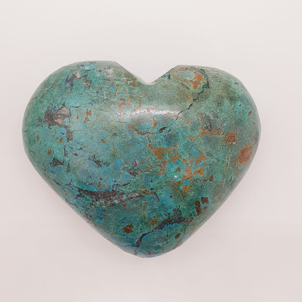 Large Chrysocolla Heart 1