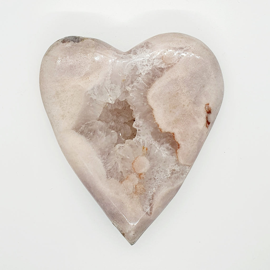 Extra Large Pink Amethyst Geode Heart