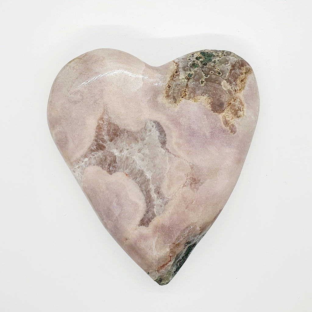 Extra Large Pink Amethyst Geode Heart