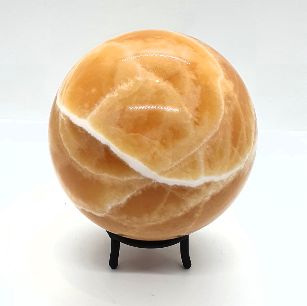 Extra Large Orange Calcite Sphere