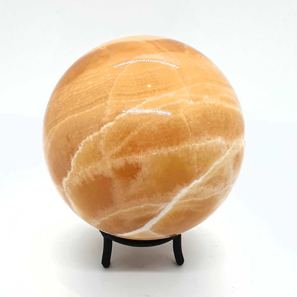 Extra Large Orange Calcite Sphere