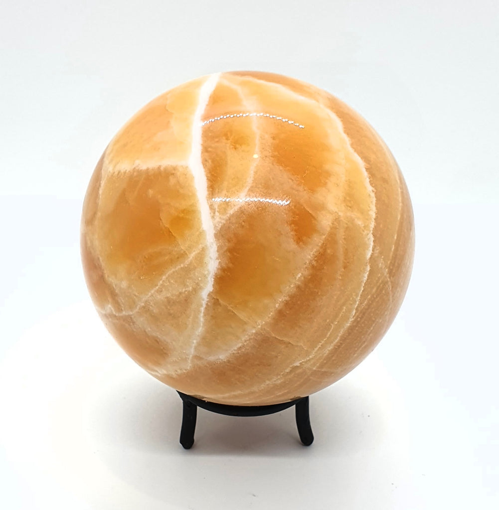 Extra Large Orange Calcite Sphere