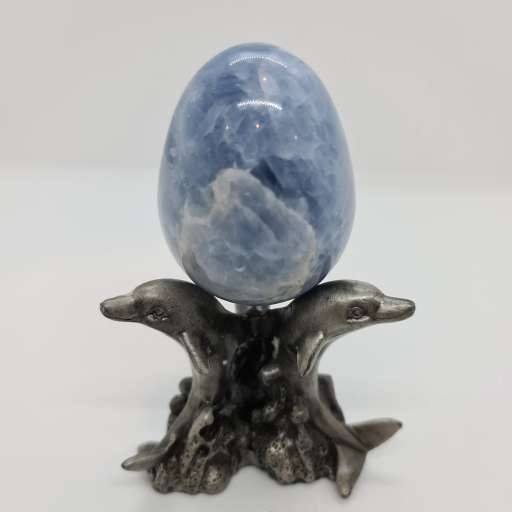 Blue Calcite Egg 1