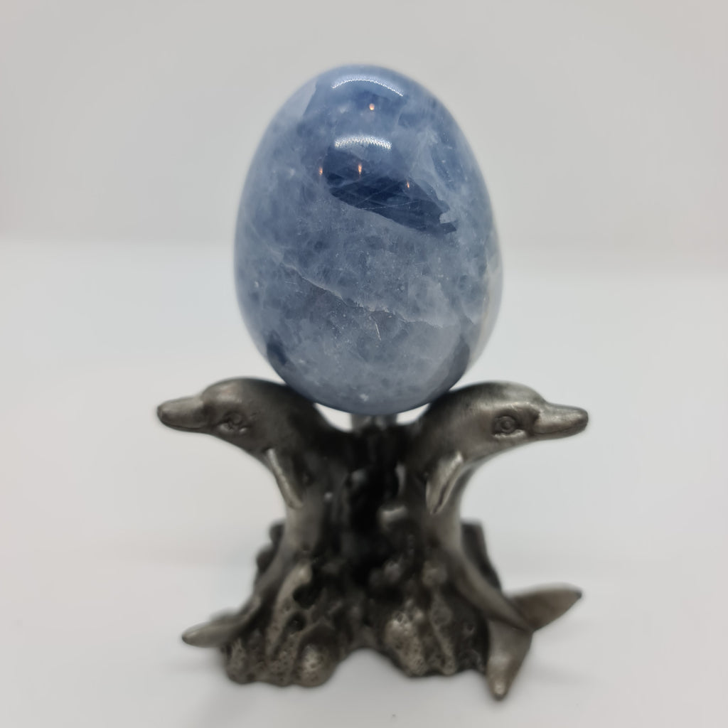 Blue Calcite Egg 1