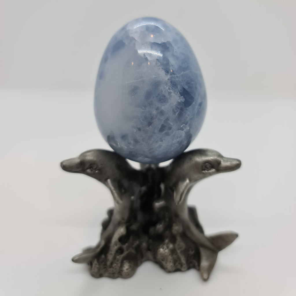 Blue Calcite Egg 1