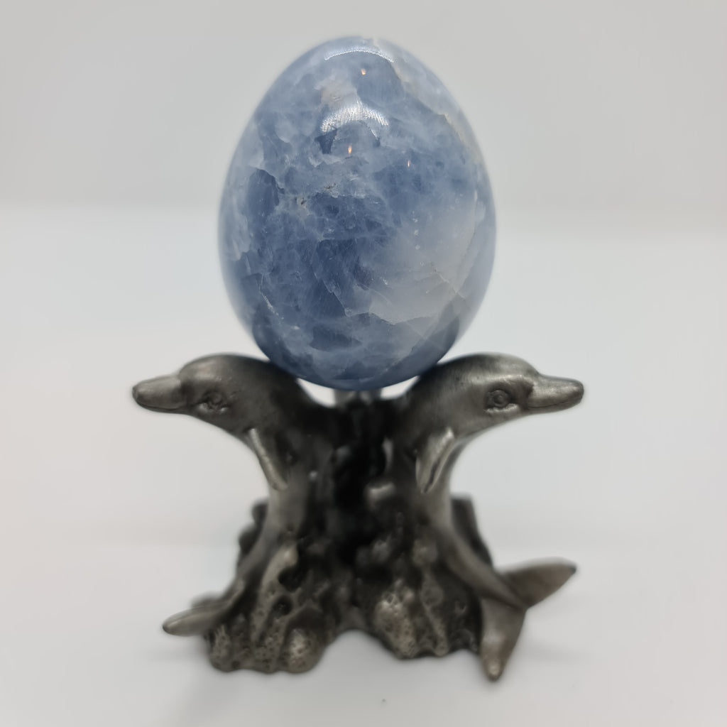 Blue Calcite Egg