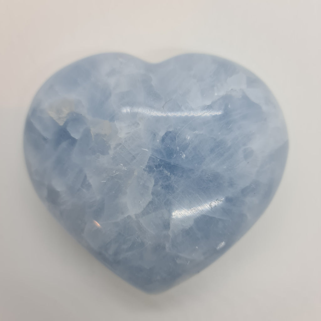 Large Blue Calcite Heart