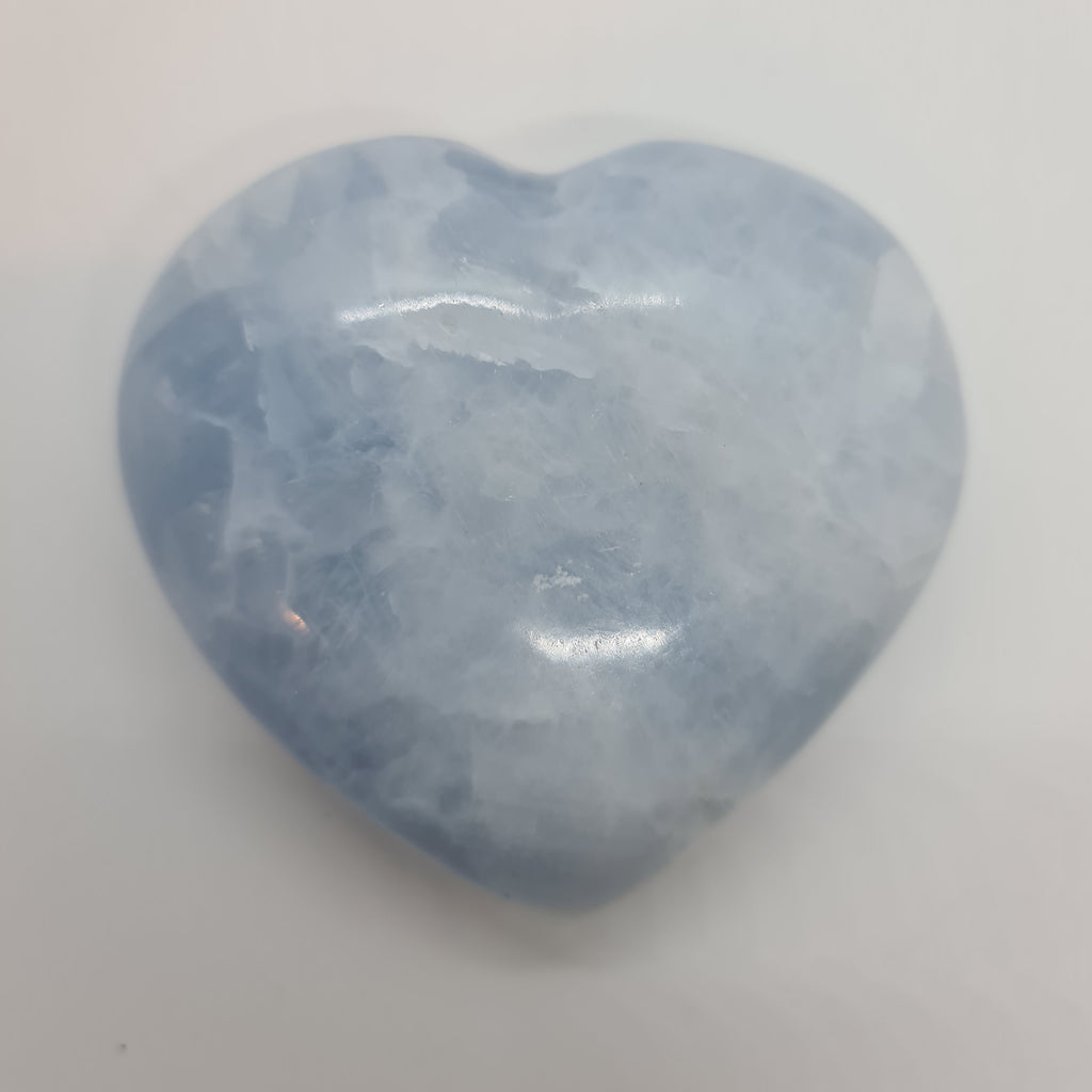 Large Blue Calcite Heart