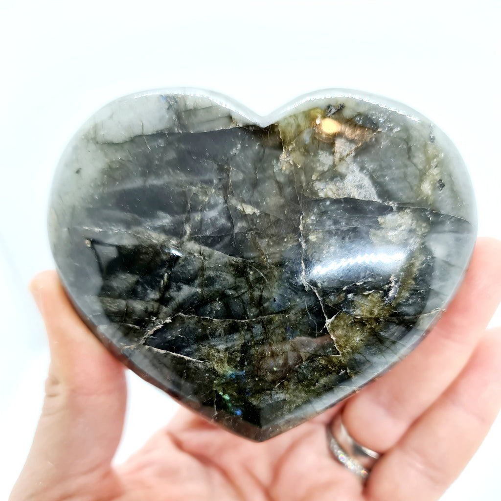 Jumbo Labradorite Heart