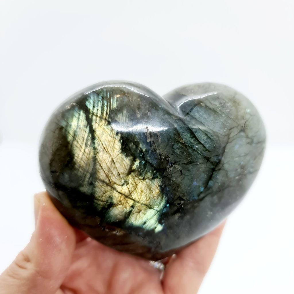 Jumbo Labradorite Heart