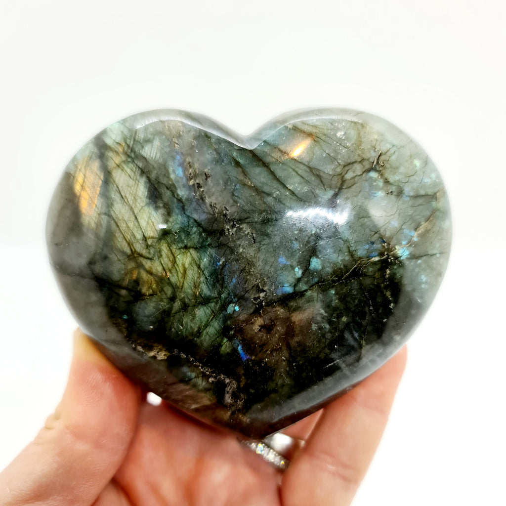 Jumbo Labradorite Heart