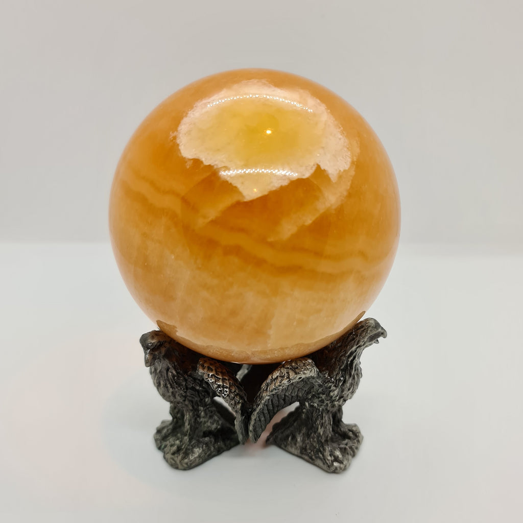 Extra Large Orange Calcite Sphere