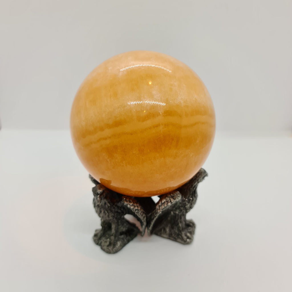 Extra Large Orange Calcite Sphere