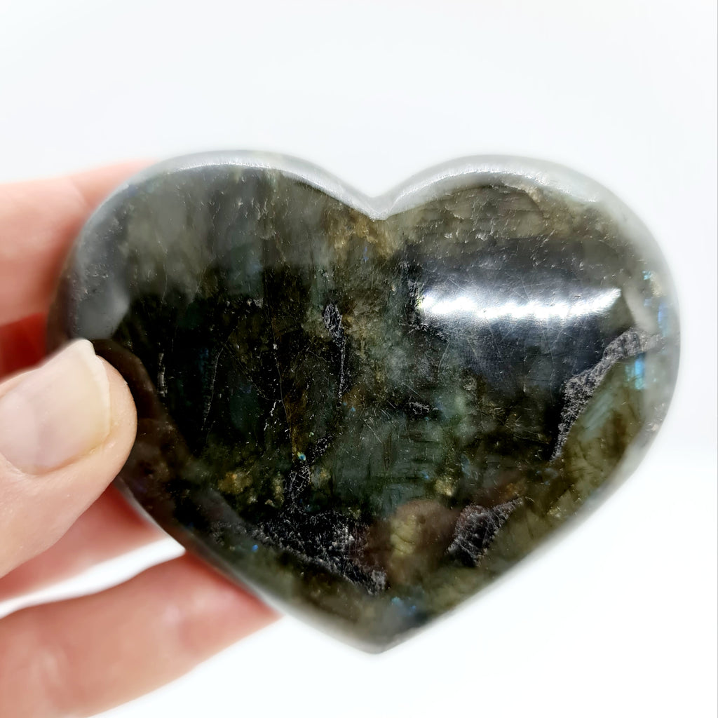 Medium Labradorite Heart