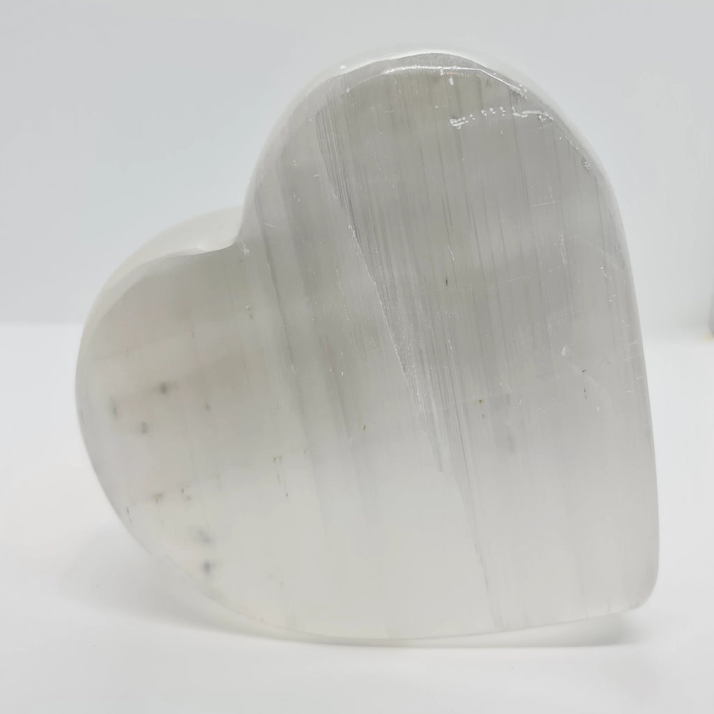 Jumbo Free Standing Selenite Heart