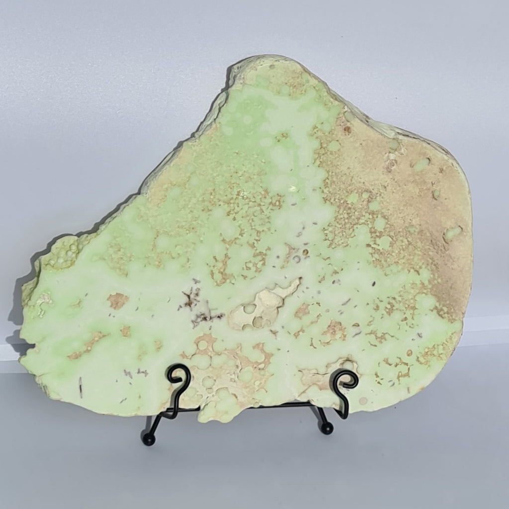 Large Lemon Chrysoprase Plate