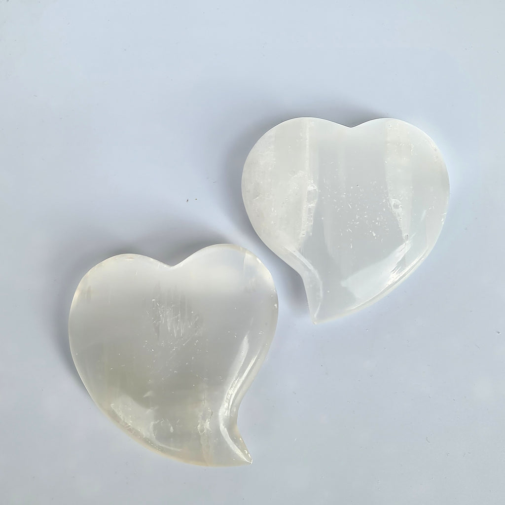 Selenite Hearts