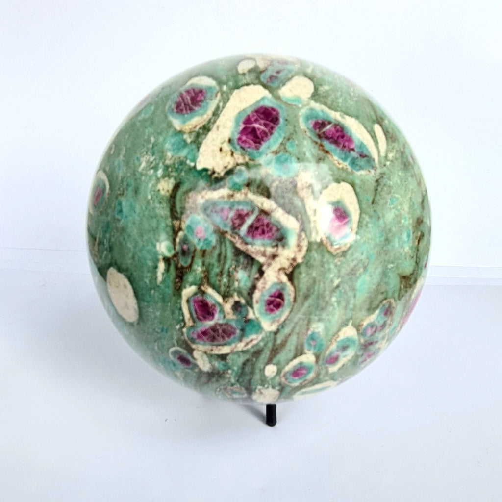 Ruby in Fuchsite Spheres