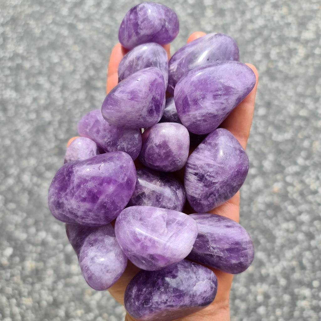 Amethyst Tumbled Stones- Medium, Large and Jumbo