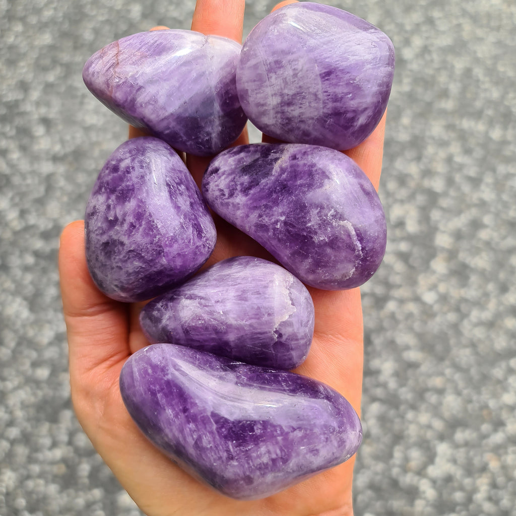 Amethyst Tumbled Stones- Medium, Large and Jumbo