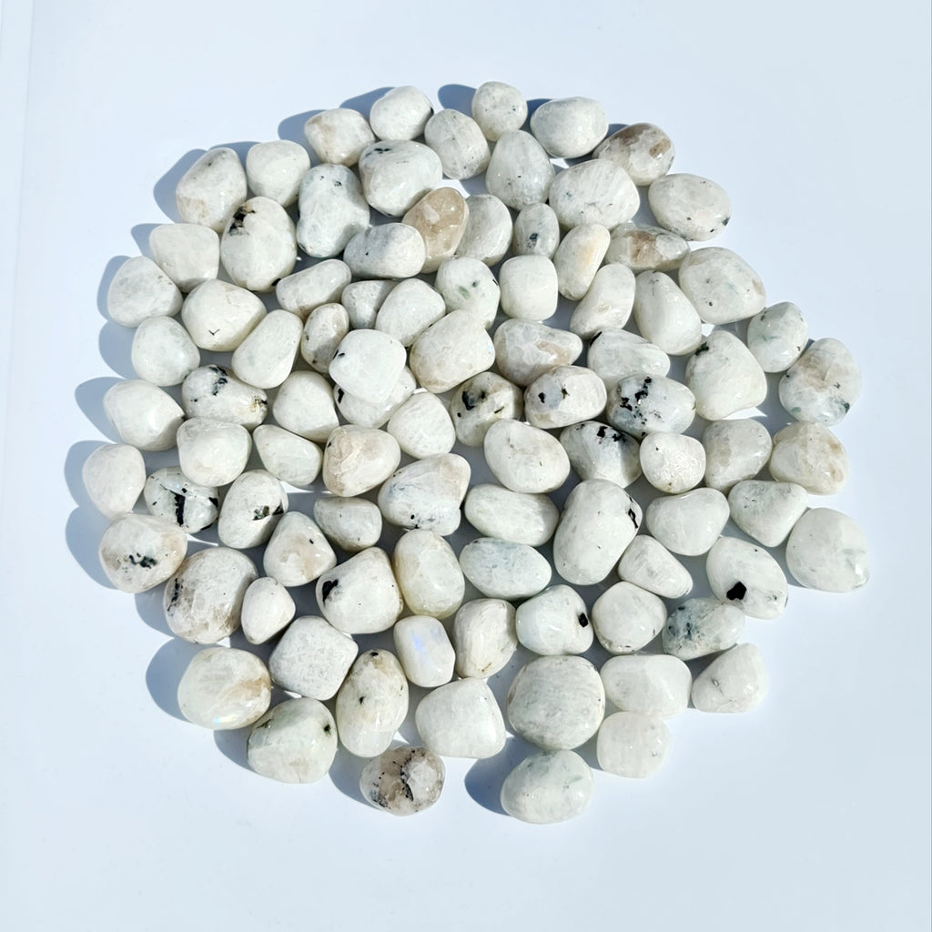 Rainbow Moonstone Tumbled Stones