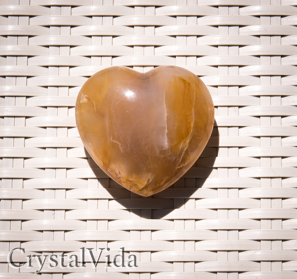 Hematoid Quartz Heart 4