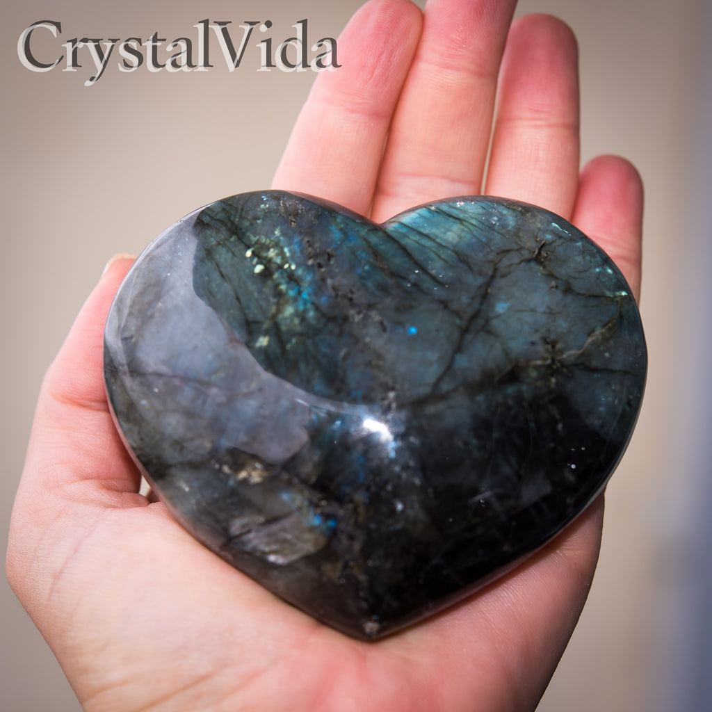 Jumbo Labradorite Heart